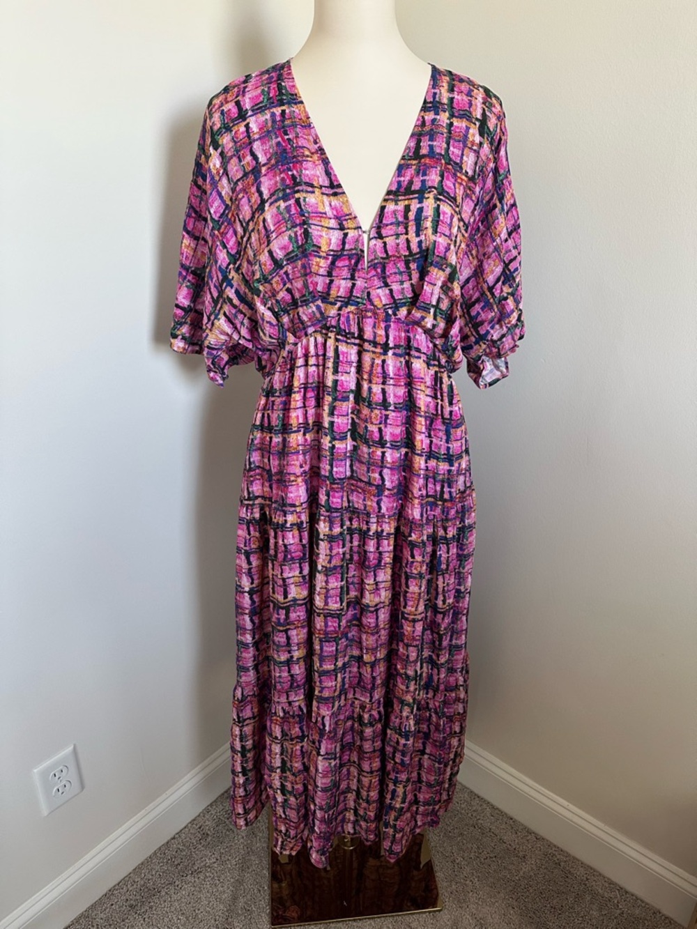 Entro Boutique Multi-Color Plaid Dress